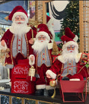 Kit 3 Papai Noel + Enfeites - 45CM/40CM/37CM